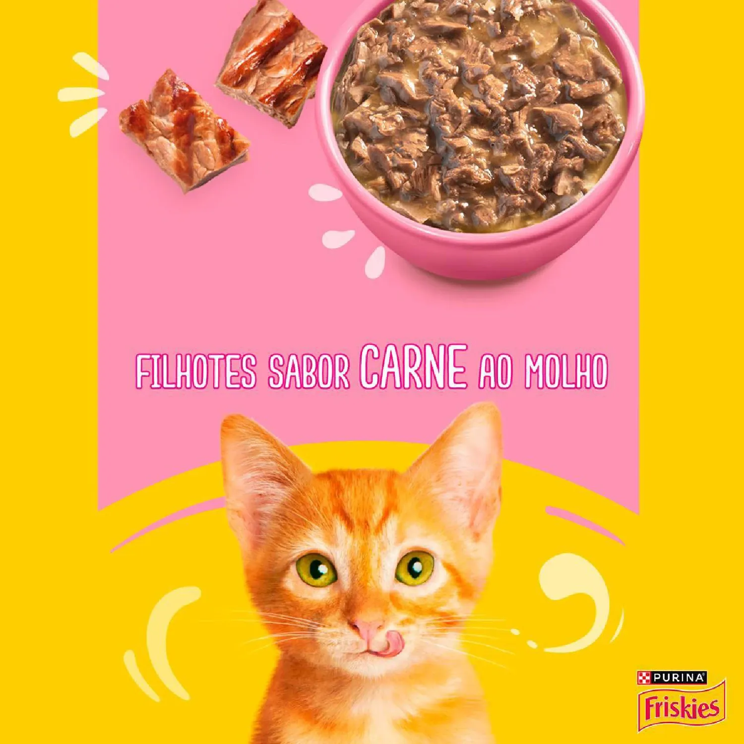Racao Umida Friskies Gatos Filhotes Carne ao molho ingrediente-04